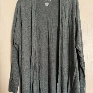 Women's Open-Front Cardigan - Heathered Teal